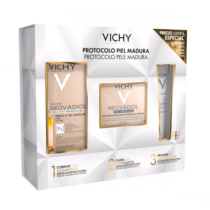 VICHY PACK ANTIEDAD PIEL MADURA.